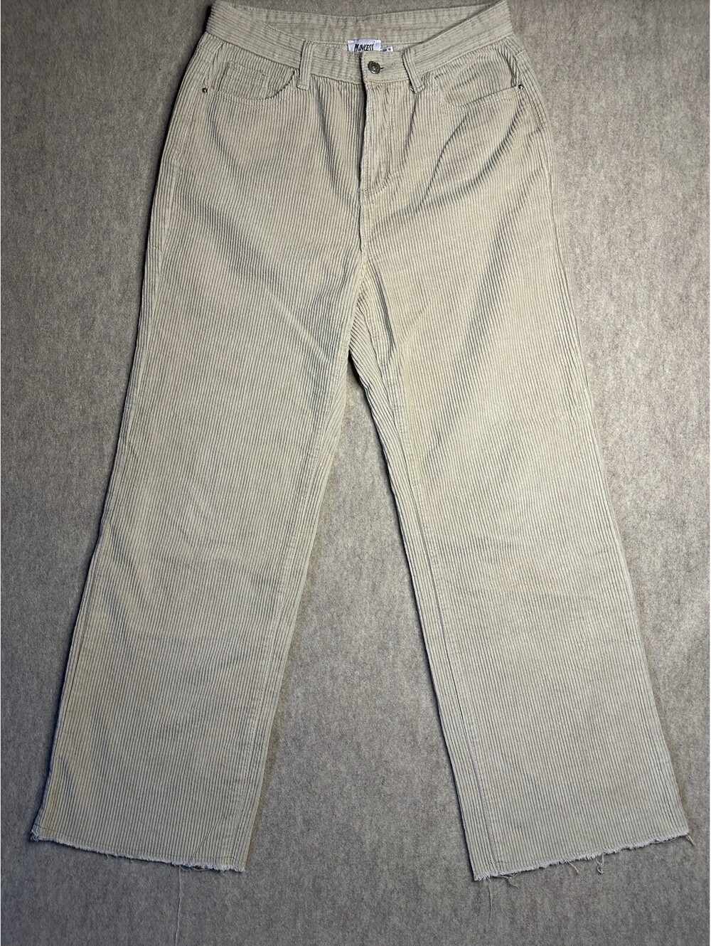 Princess Polly Corduroy Wide Leg Pants Hi-Rise Button Zip Women’s 6